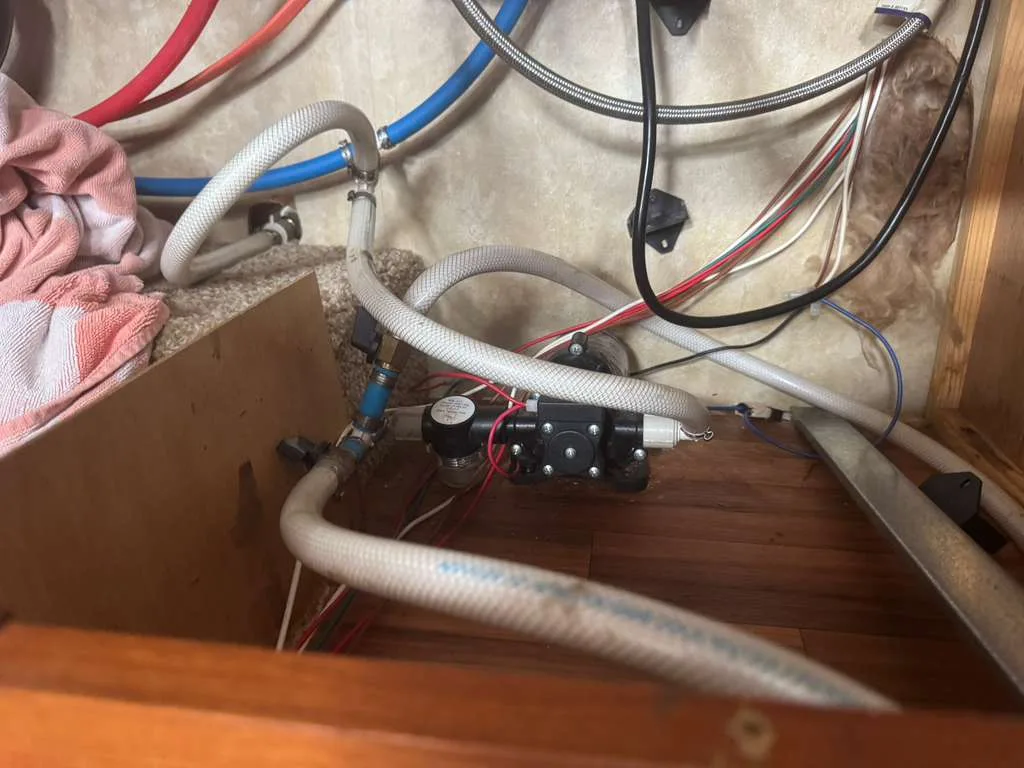 Inspecting RV PEX lines before pink-antifreeze winterization